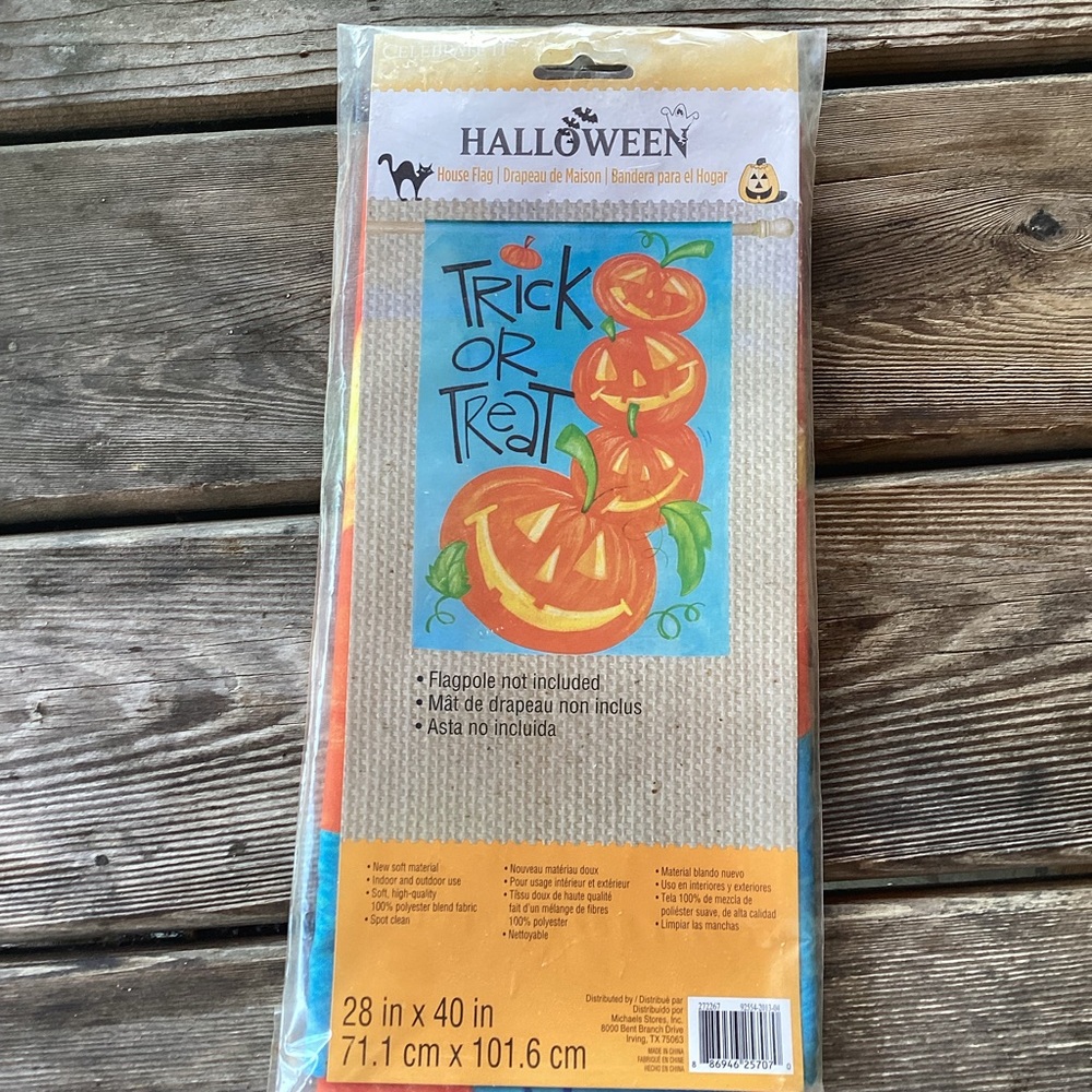 Celebrate It Halloween Trick or Treat flag - 28x40inches